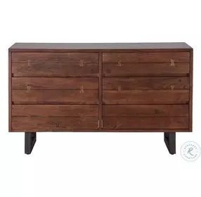 Glenwood Walnut And Antique Zinc Dresser