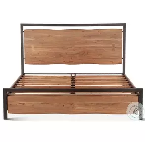 Glenwood Smoked Acacia Queen Platform Bed