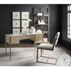 Fusion Polished Limestone Flourish Etagere