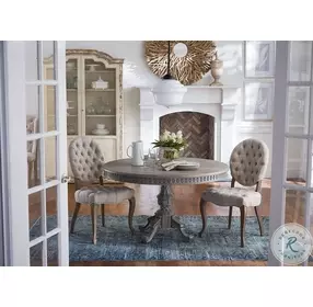 Portia Beige Linen Tufted Side Chair