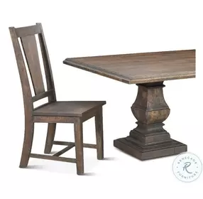 Toulon Weathered Brown 84" Dining Table