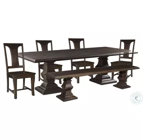 Toulon Vintage Brown 98" Dining Table