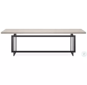 Wish You Were Here Creme And Brushed Deep Bronze Dining Table