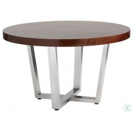 Jakarta Round Black Glass Top Dining Table From Sunpan Coleman Furniture