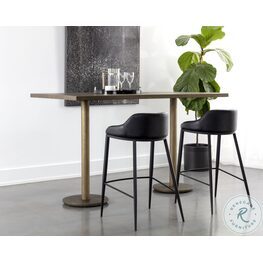 Corina Antique Brass Bar Table Set