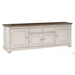 Tidewater Vintage White 84 Tv Console From Parker House Tid 84 Coleman Furniture