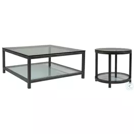 Metal Designs St Laurent Per Se Square Occasional Table Set