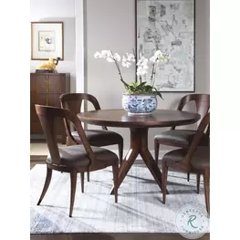 Signature Designs Rich Walnut Beale Round Dining Room Set