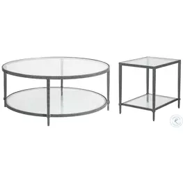 Metal Designs St Laurent Claret Round Occasional Table Set