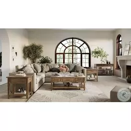 Claremont Wire Brush Brown Lift Top Occasional Table Set