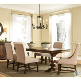 Woodmont Walnut Rectangular Trestle Dining Room Set From Furniture Of America Cm3663t Table Coleman Furniture