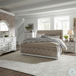Cotswold Upholstered Sleigh Bedroom Set From Liberty 545 Br Qsl Coleman Furniture