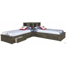 l shaped beds with corner unit