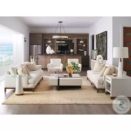 Carmel Winter White And Dark Mocha Canyon Links Square Occasional Table Set