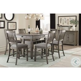 Haddigan Dark Brown Rectangular Extendable Counter Height Dining Table From Ashley Coleman Furniture