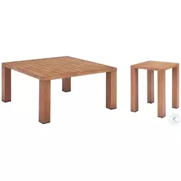Regels Natural Outdoor Occasional Table Set