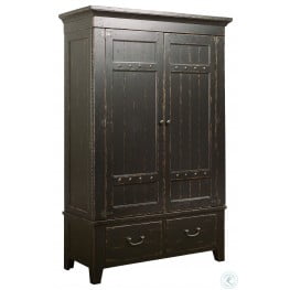 Miramar Point Reyes Dark Wood Salvador Wardrobe From Hooker Coleman Furniture