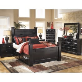 Juararo Dark Brown Poster Single Underbed Storage Bedroom Set From Ashley B251 67 64s 50 98 Coleman Furniture