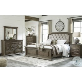 Olivet Silver Upholstered Panel Bedroom Set From Ashley Coleman Furniture