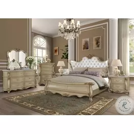 Monique Champagne Panel Bedroom Set
