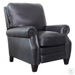 Melrose Wrenn Gray Leather Recliner From Barcalounger Coleman Furniture
