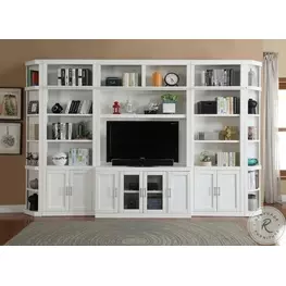 Catalina Cottage White 6 Piece Large Entertainment Wall