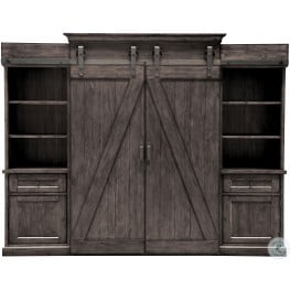 Savannah 5 Piece Sliding X Barn Door Entertainment Wall Unit From Parker House Coleman Furniture