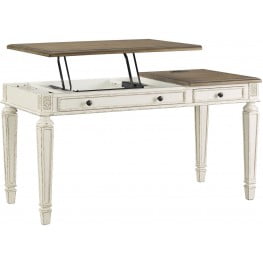 Luxenford Grayish Brown Home Office Large Leg Desk From Ashley Coleman Furniture