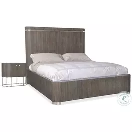 Modern Mood Dark Brown Panel Bedroom Set with Oval Nightstand