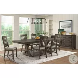 Sullivan Brushed Charcoal Extendable Counter Height Dining Room Set