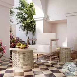 Pesky Eggnog Cream Occasional Table Set