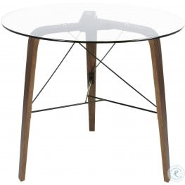 Oswego Industrial Round Bistro Pedestal Dining Table From Coaster 100063 Coleman Furniture