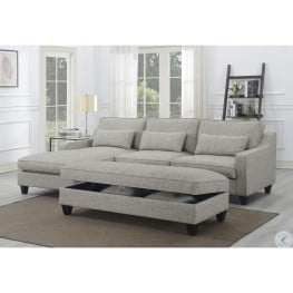 Lowry Gray Sectional From Furniture Of America Coleman Furniture