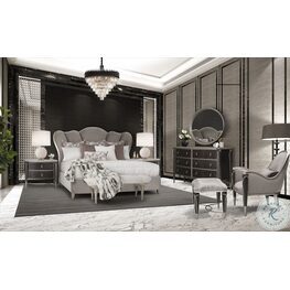 Villa Cherie Hazelnut Channel Tufted Upholstered Platform Bedroom Set