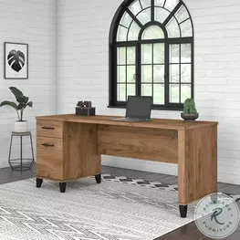 Somerset Fresh Walnut 72" Office Home Office Set