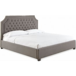 Fairborn Dark Gray King Upholstered Platform Storage Bed From Homelegance Coleman Furniture