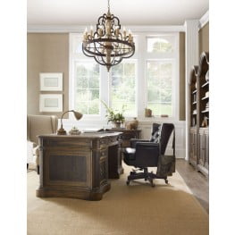 Cherry Creek Brown 66 Executive Desk From Hooker Coleman Furniture
