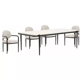 Madera Opal Ash and Modern Walnut Dining Room Set