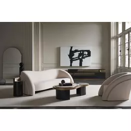 Movement Ivory Performance Fabric Living Room Set
