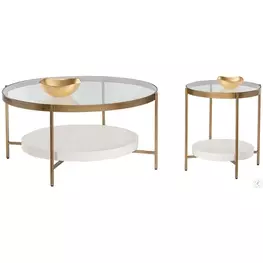 Faye White Occasional Table Set