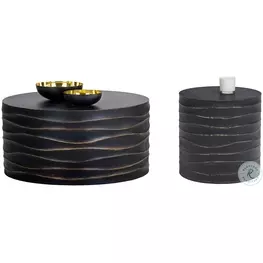 Maddox Black Small Occasional Table Set