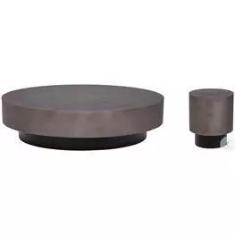 Torrance Gunmetal And Black Occasional Table Set