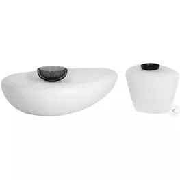 Vanderlyn White Large Occasional Table Set