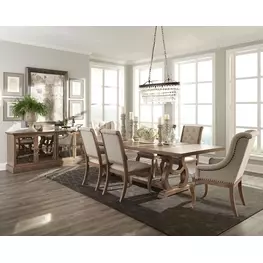 Brockway Barley Brown Extendable Rectangular Dining Room Set