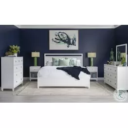 Summerland Pure White Panel Bedroom Set