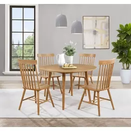 Andrews Light Ash Round Dining Room Set