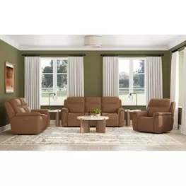 Sawyer Harvest Leather Zero Gravity Power Reclining Living Room Set