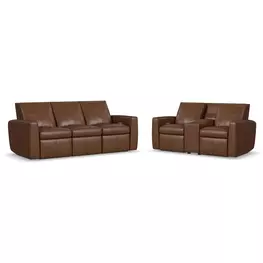 Aria Sedona Brown Zero Gravity Power Reclining Living Room Set