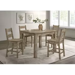 Cardova Vineyard Oak Square Counter Height Dining Room Set