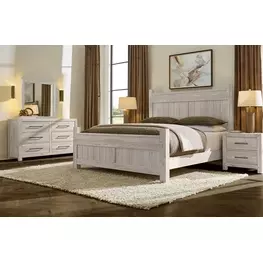 Joinery Washed White Oak Poster Bedroom Set